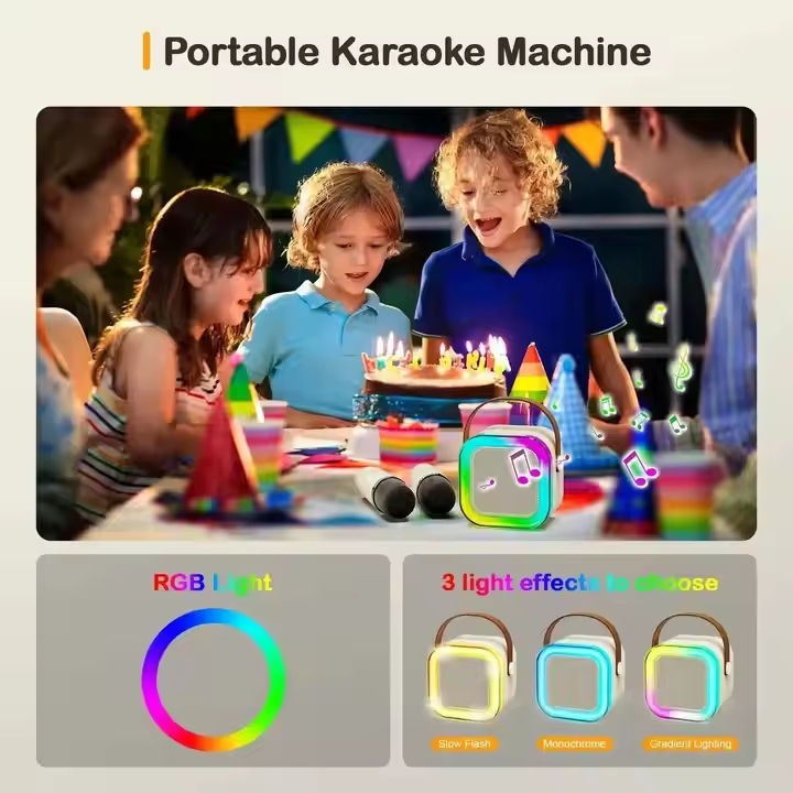 Bluetooth Karaoke Mic Speaker for Kids & Adults