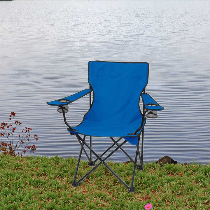 Portable Camping Chair for All Outdoors | With Cup Holder & Carry Bag