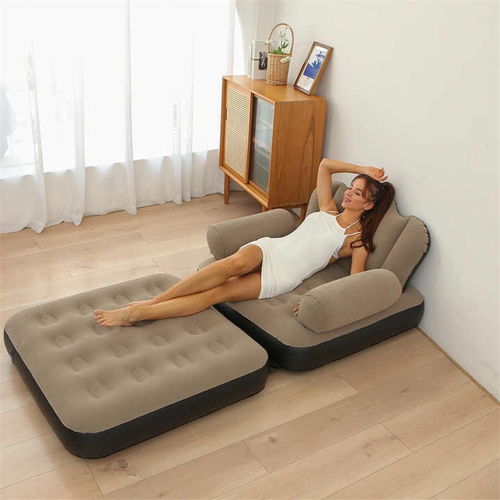 5-in-1 Folding Sofa Bed with Electric Pump | Inflatable Sofa Chair for Home & Outdoor
