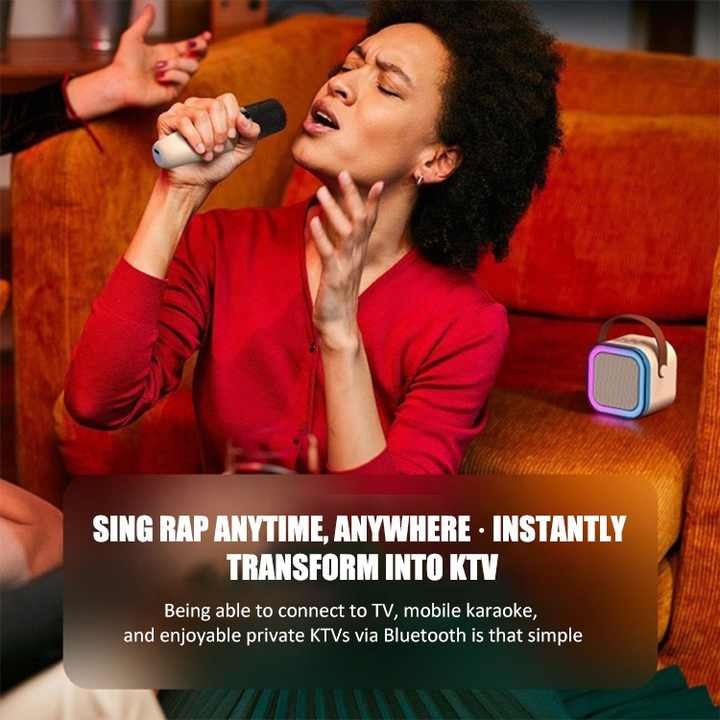 Bluetooth Karaoke Mic Speaker for Kids & Adults