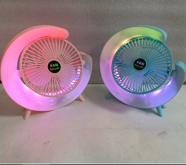 Dazzle Desktop Fan Color Changing USB Fan for Home