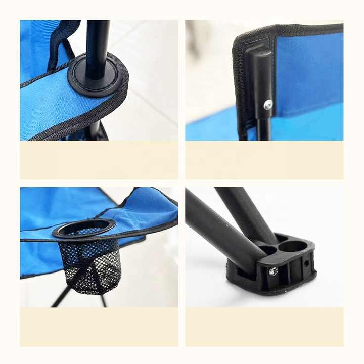 Portable Camping Chair for All Outdoors | With Cup Holder & Carry Bag