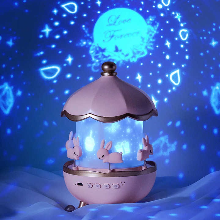 Rabbit Night Light Projector | Rechargeable Bunny Sky Projector