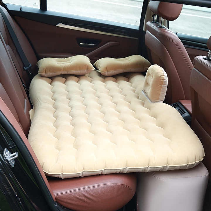 Car Air Bed for Travel & Camping | Inflatable Mattress with Pump & Pillows
