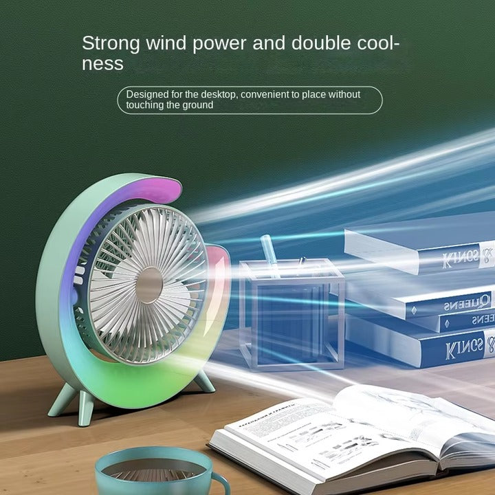 Dazzle Desktop Fan Color Changing USB Fan for Home