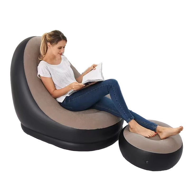 Inflatable Air Sofa Set Foldable Sofa for Camping, Beach, Home & Backyard