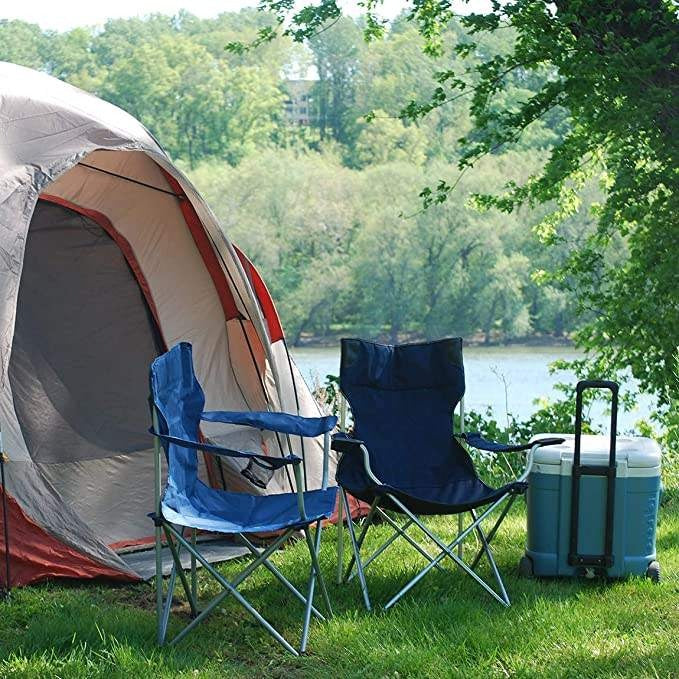 Portable Camping Chair for All Outdoors | With Cup Holder & Carry Bag