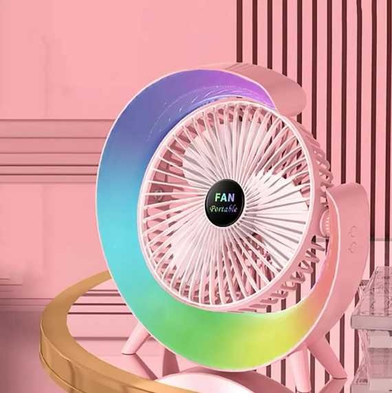 Dazzle Desktop Fan Color Changing USB Fan for Home