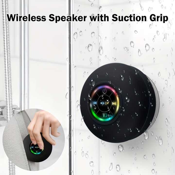 Waterproof LED Bluetooth Shower Speaker