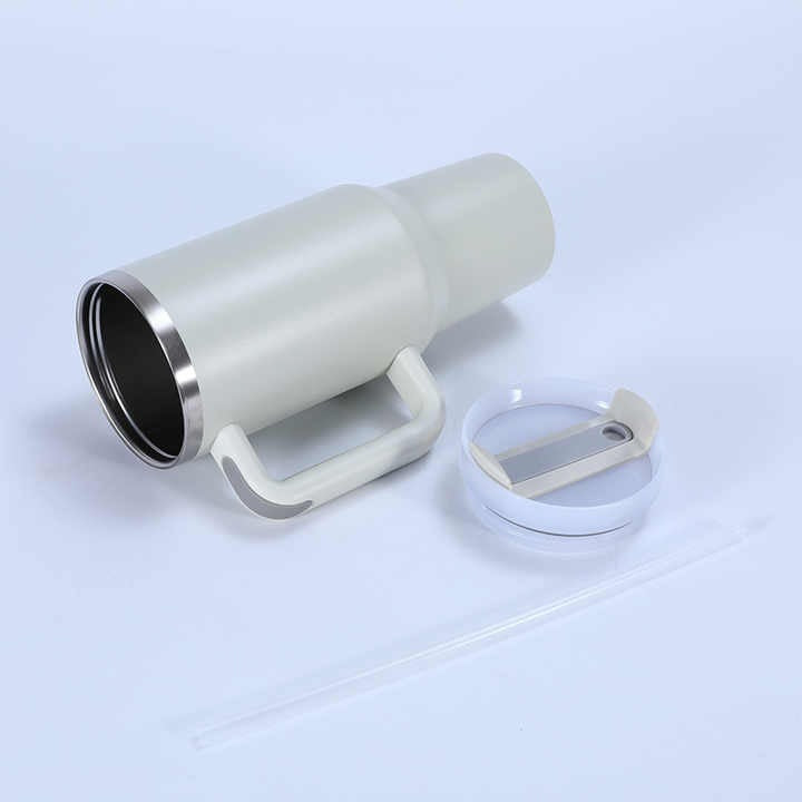 1200ml Stainless Steel Tumbler with Straw & Handle – Hot & Cold Travel Mug