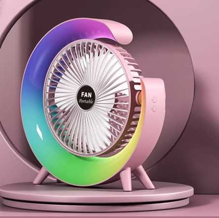 Dazzle Desktop Fan Color Changing USB Fan for Home