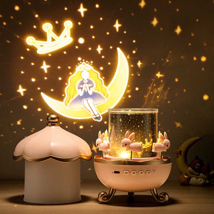 Rabbit Night Light Projector | Rechargeable Bunny Sky Projector