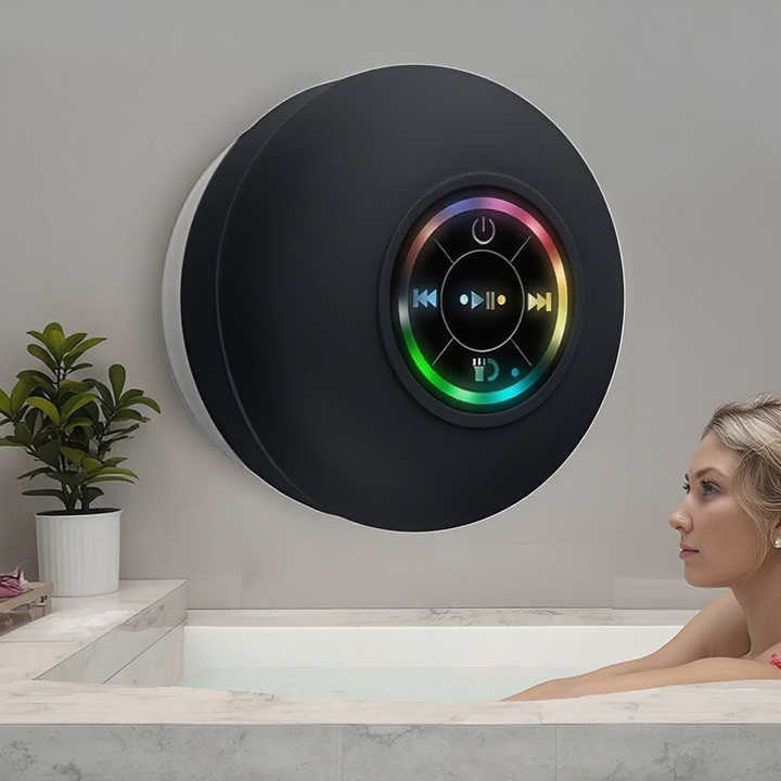 Waterproof LED Bluetooth Shower Speaker