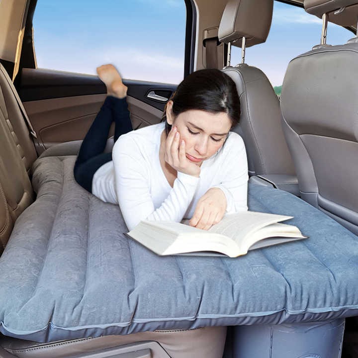 Car Air Bed for Travel & Camping | Inflatable Mattress with Pump & Pillows