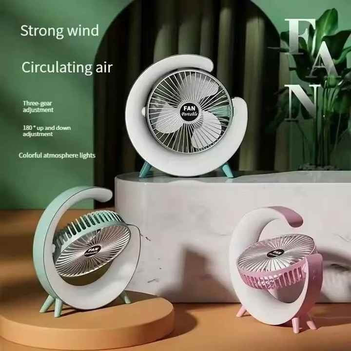 Dazzle Desktop Fan Color Changing USB Fan for Home