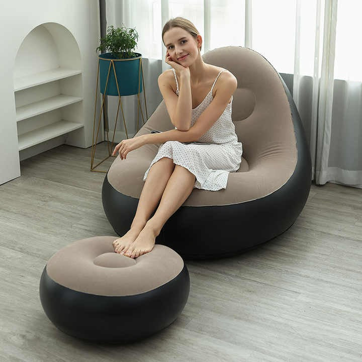 Inflatable Air Sofa Set Foldable Sofa for Camping, Beach, Home & Backyard