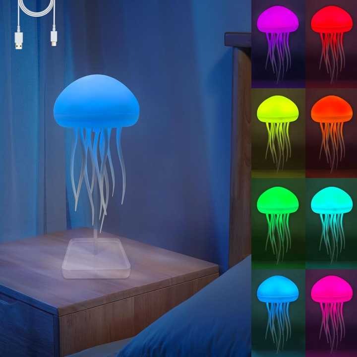 Jellyfish Lamp | Jellyfish LED Night Light | Smart Voice Control