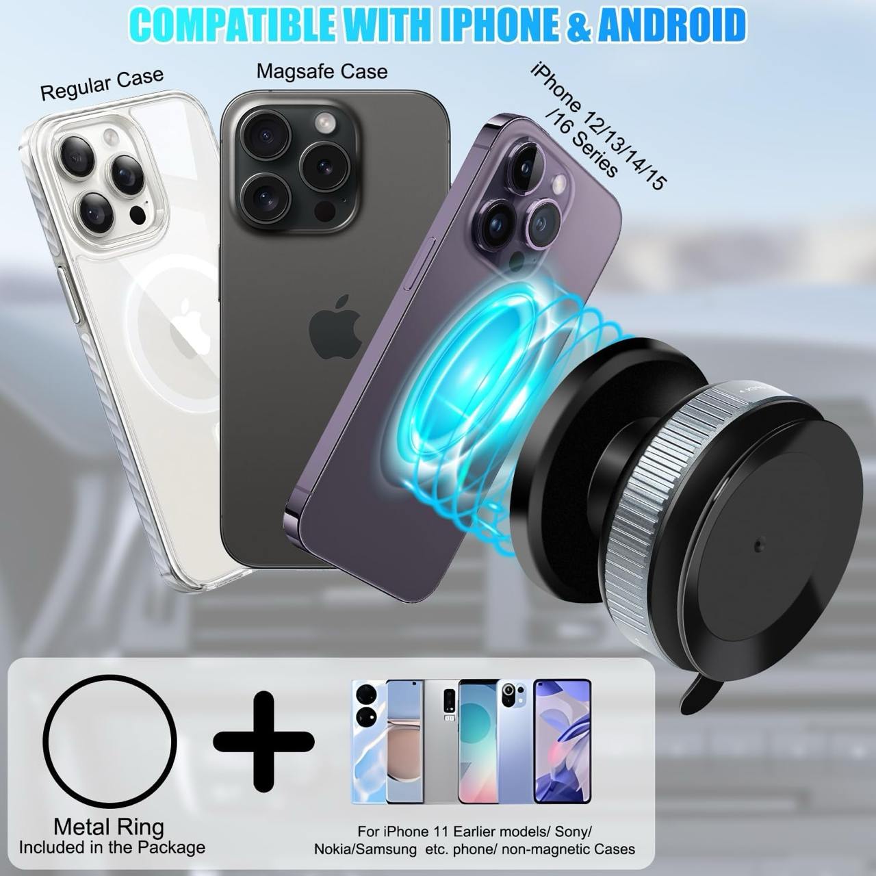 Magnetic Car Mount Phone Holder