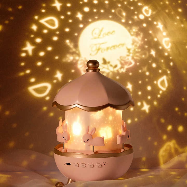 Rabbit Night Light Projector | Rechargeable Bunny Sky Projector