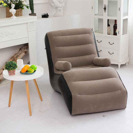 Inflatable S-Shaped Lazy Sofa Bed | Portable Air Lounge Chair for Travel, Camping, Living Room & Outdoor Use