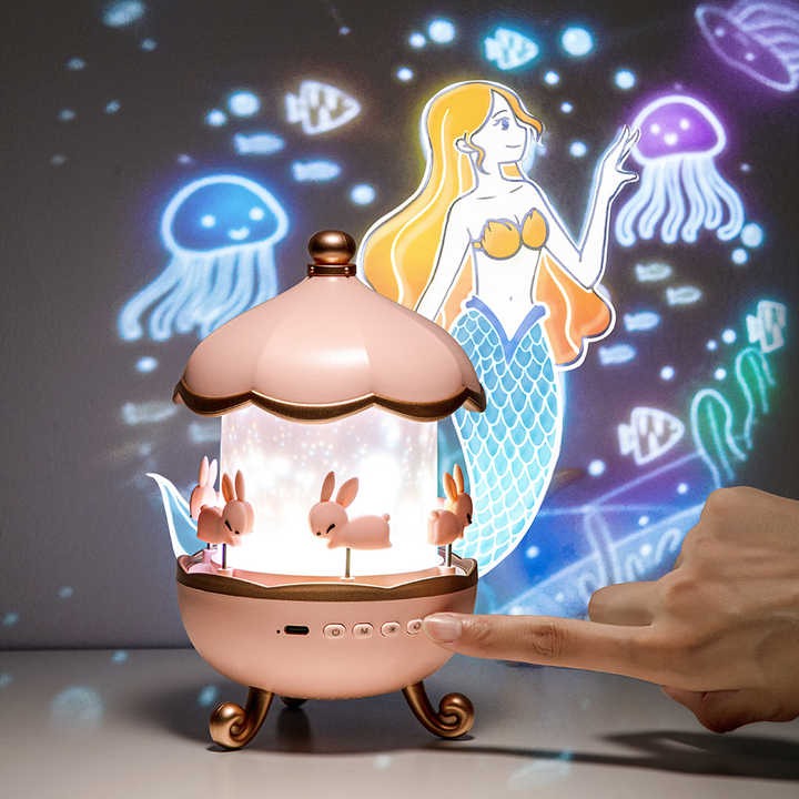 Rabbit Night Light Projector | Rechargeable Bunny Sky Projector