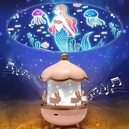 Rabbit Night Light Projector | Rechargeable Bunny Sky Projector